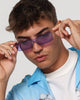 NUQE Razr Sunglasses Gold/Lilac