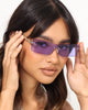 NUQE Razr Sunglasses Gold/Lilac