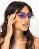 NUQE Razr Sunglasses Gold/Lilac