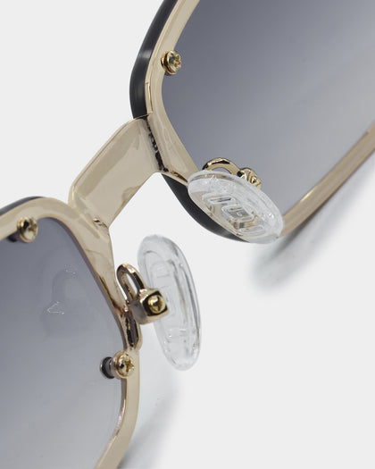 NUQE Velvet Sunglasses Black/Gold