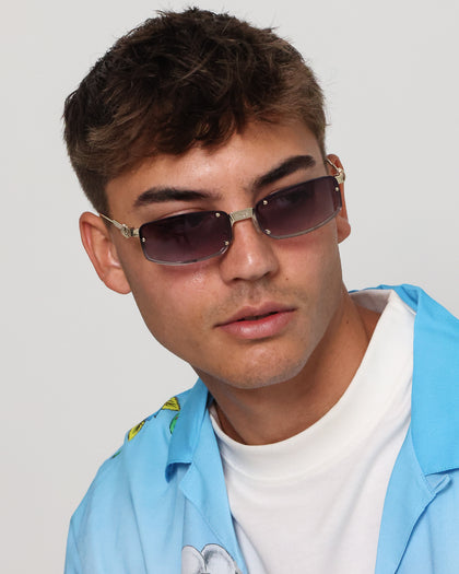 NUQE Velvet Sunglasses Black/Gold