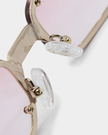 NUQE Velvet Sunglasses Peach/Gold