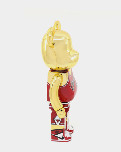 Medicom Toy Be@Rbrick Jordan '85 Rookie Chrome Version 1000% Gold