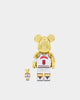 Medicom Toy Be@Rbrick Jordan '92 Team USA Chrome Version 100% & 400% Collectible Set Gold