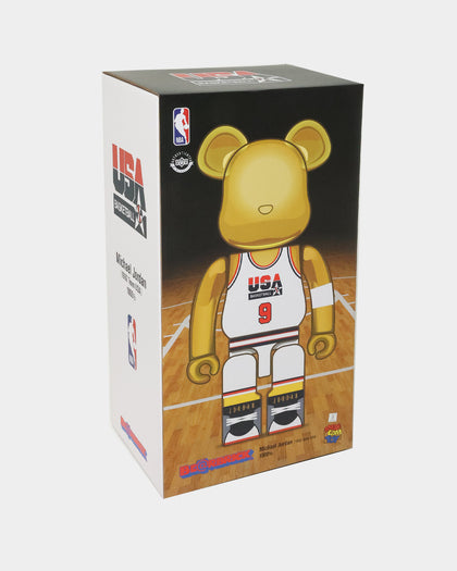 Medicom Toy Be@Rbrick Jordan '92 Team USA Chrome Version 1000% Gold