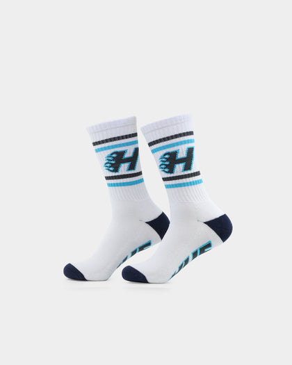 HUF Enforcer Socks White