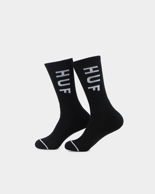 HUF Essential OG Logo Socks Black