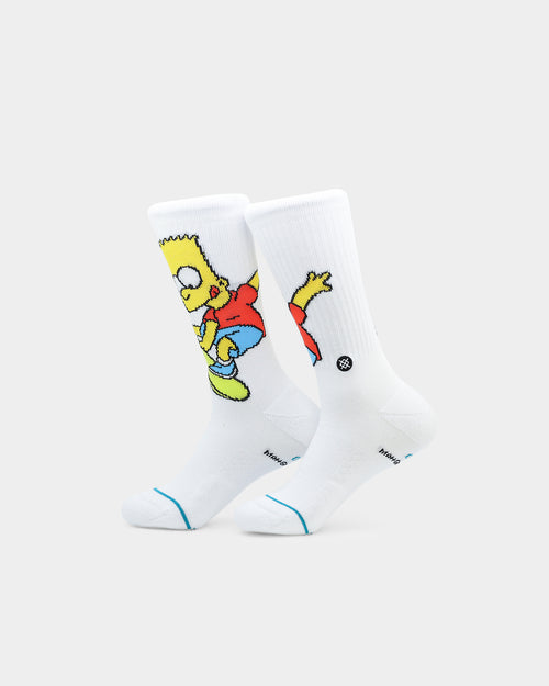 Stance Stance X The Simpsons Bart Crew Socks White