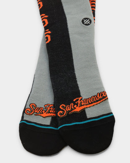 Stance San Francisco Giants Split Crew Socks Black