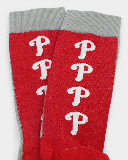 Stance Philadelphia Phillies Split Crew Socks Red