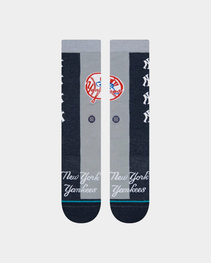 Stance New York Yankees Split Crew Socks Navy