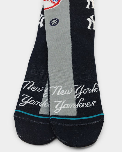 Stance New York Yankees Split Crew Socks Navy