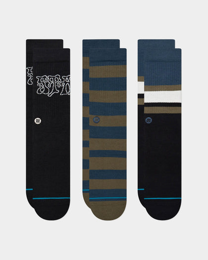 Stance Booster Socks 3 Pack Black