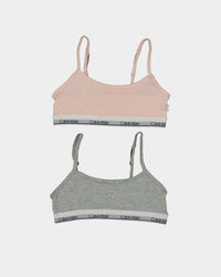 Calvin Klein Kids' Modern Cotton Classic Crop 2 Pack Multi-coloured