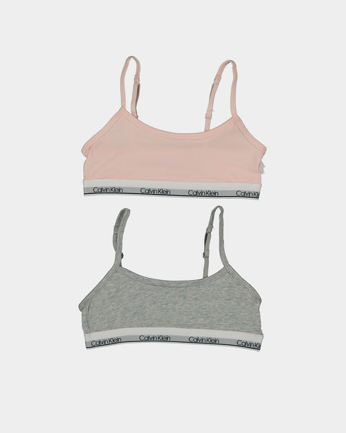 Calvin Klein Kids' Modern Cotton Classic Crop 2 Pack Multi-coloured