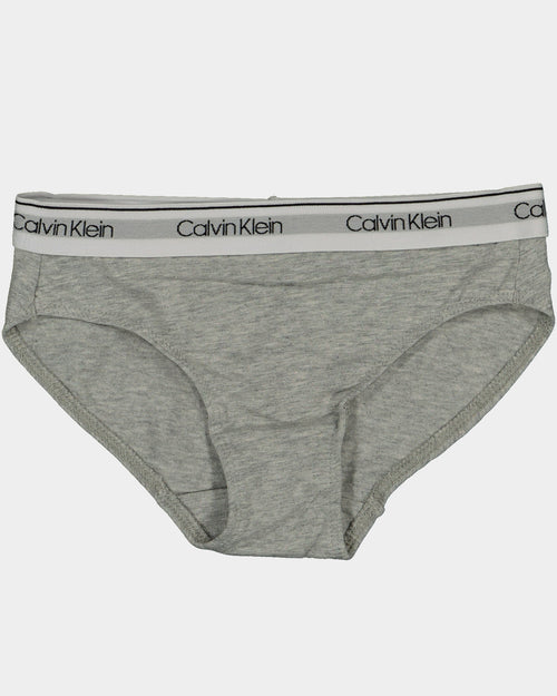 Calvin Klein Kids' Modern Cotton Bikini Brief 3 Pack Black/Heather Grey