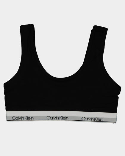 Calvin Klein Kids' Modern Cotton Bralette 2 Pack Black/Heather Grey