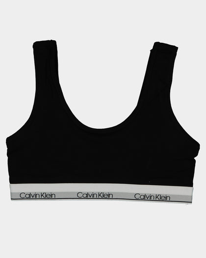 Calvin Klein Kids' Modern Cotton Bralette 2 Pack Black/Heather Grey