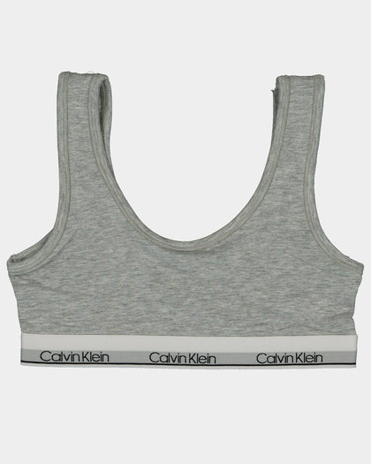 Calvin Klein Kids' Modern Cotton Bralette 2 Pack Black/Heather Grey