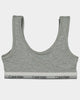 Calvin Klein Kids' Modern Cotton Bralette 2 Pack Black/Heather Grey
