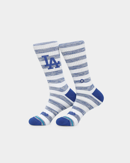 Stance X Los Angeles Dodgers Twist Crew Socks 2 Pack White
