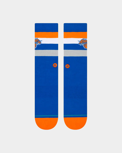Stance New York Knicks Stripe Crew Socks Navy