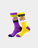 Stance Los Angeles Lakers Stripe Socks 2 Pack Purple