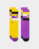 Stance Los Angeles Lakers Stripe Socks 2 Pack Purple