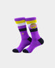 Stance Los Angeles Lakers Stripe Socks 2 Pack Purple
