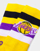 Stance Los Angeles Lakers Stripe Socks 2 Pack Purple