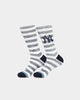 Stance X New York Yankees Twist Crew Socks 2 Pack White