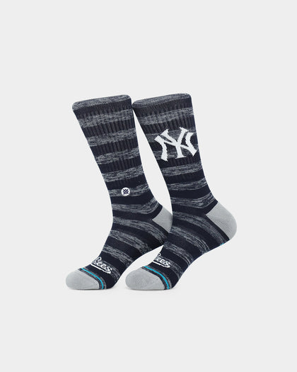 Stance X New York Yankees Twist Crew Socks 2 Pack White