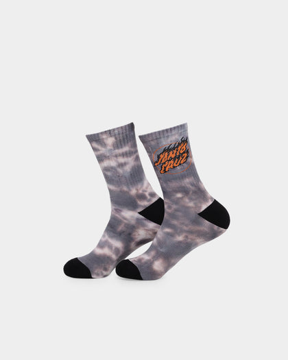 Santa Cruz Kids' Flame Dot Socks 2 Pack Multi