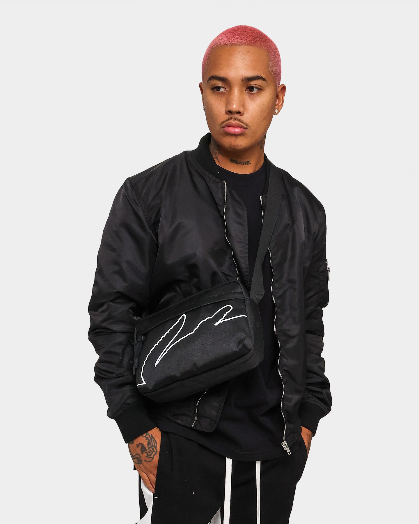 Lacoste Neocroc Outline Reporter Bag Black | Culture Kings US