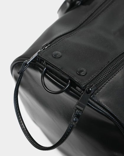 Fred Perry Pique Textured Barrel Bag Black