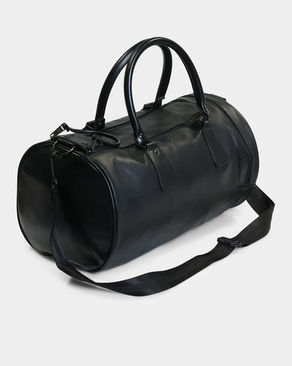 Fred Perry Pique Textured Barrel Bag Black