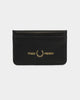 Fred Perry Pique Textured Card Holder Black