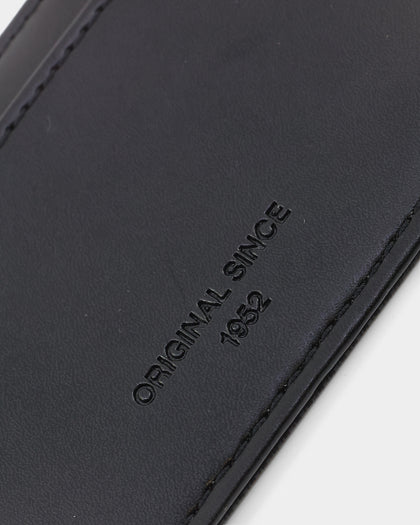 Fred Perry Pique Textured Card Holder Black