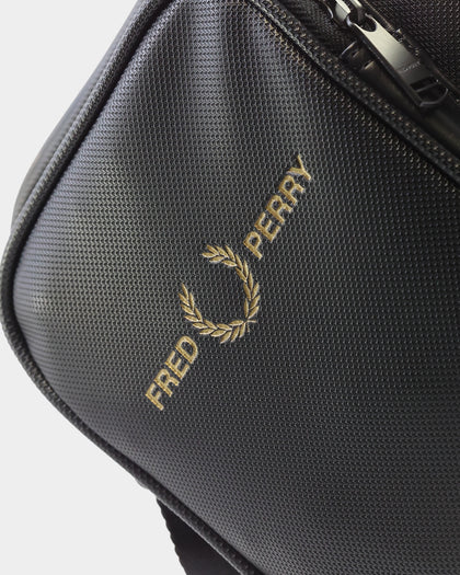 Fred Perry Pique Textured Side Bag Black