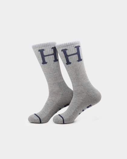 HUF Classic H Crew Socks Grey Heather