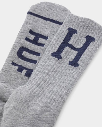 HUF Classic H Crew Socks Grey Heather