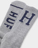 HUF Classic H Crew Socks Grey Heather