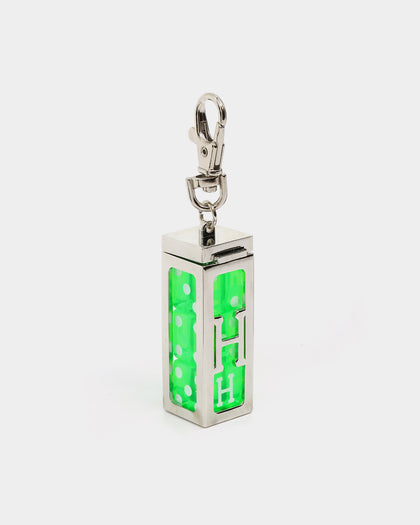 HUF Dice Keychain Silver