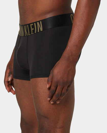 Calvin Klein Stretch Cotton Trunks 3 Pack Black/Blue