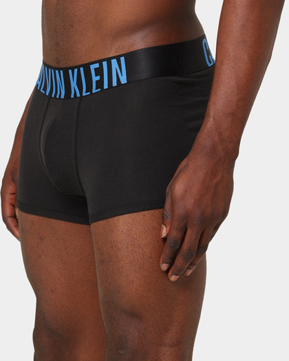 Calvin Klein Stretch Cotton Trunks 3 Pack Black/Blue