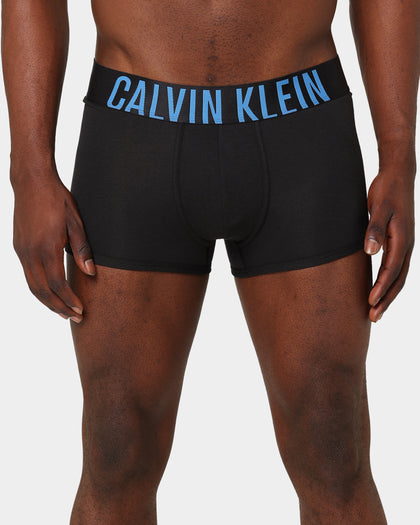 Calvin Klein Stretch Cotton Trunks 3 Pack Black/Blue