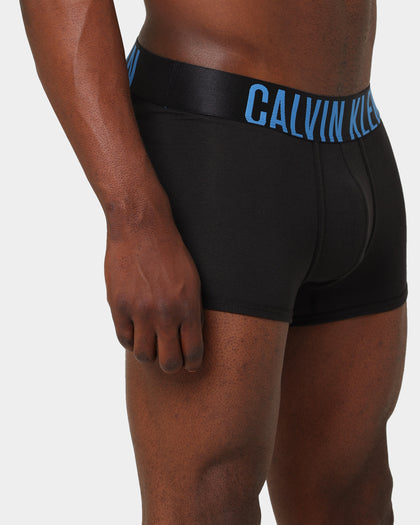 Calvin Klein Stretch Cotton Trunks 3 Pack Black/Blue