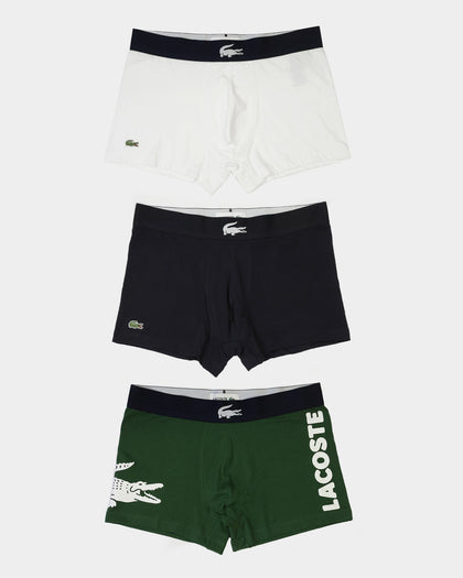 Lacoste Casual Trunks 3 Pack Thyme/Marine/Black