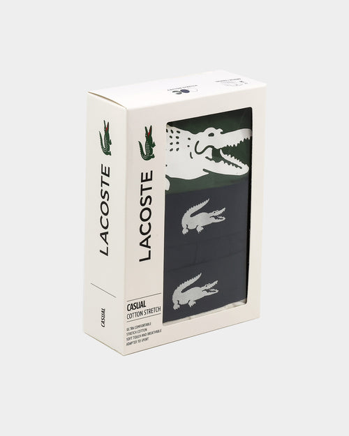 Lacoste Casual Trunks 3 Pack Thyme/Marine/Black