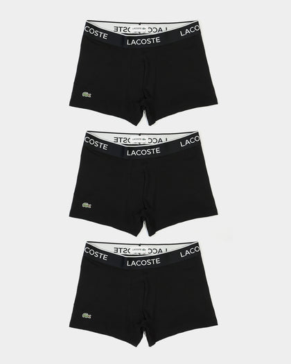 Lacoste Casual Trunks 3 Pack Black